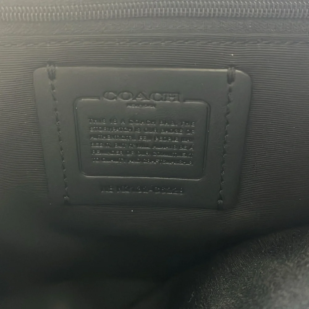Coach Black Leather Tote Bag - Picture 3 of 7